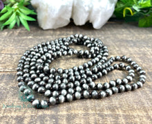 Load image into Gallery viewer, Faux Black Pearl 60” Knotted Necklace