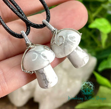 Load image into Gallery viewer, Wire Wrapped Stone Mushroom Necklace