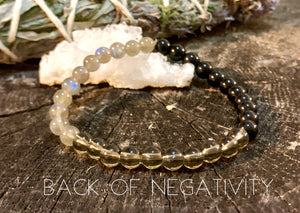 Back-off Negativity Healing Stone Jewelry