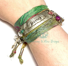 Load image into Gallery viewer, Journey Recycled Sari Silk Wrap Bracelet