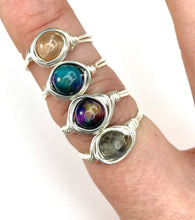 Load image into Gallery viewer, 6mm Gemstone Basic Rings