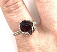 Load image into Gallery viewer, Size 8 Raw Garnet Ring