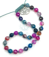 Load image into Gallery viewer, Mixed Agate Lotus Knotted Anklet