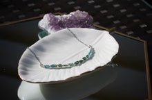 Load image into Gallery viewer, Green Tourmaline Infinity Necklace