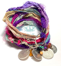 Load image into Gallery viewer, Festival Collage Sari Silk Bracelet