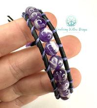 Load image into Gallery viewer, Dog Tooth Amethyst Boho Bracelet