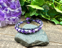 Load image into Gallery viewer, Dog Tooth Amethyst Boho Bracelet
