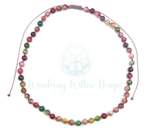 Load image into Gallery viewer, Rainbow Jade Knotted Necklace