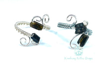 Load image into Gallery viewer, Raw Black Tourmaline Wrap Adjustable Ring