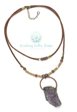Load image into Gallery viewer, Large Amethyst Double Layered Necklace