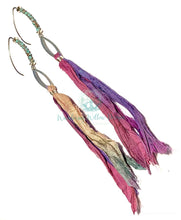 Load image into Gallery viewer, Gypsy Recycled Sari Silk Earrings