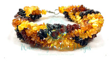Load image into Gallery viewer, Rainbow Baltic Amber Twist Bracelet