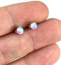 Load image into Gallery viewer, Tiny Opal Stud Earrings